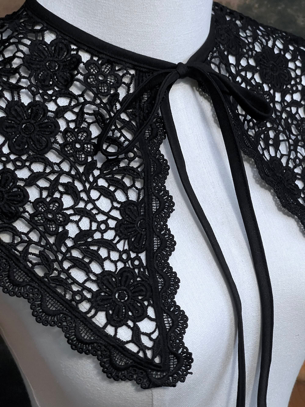 Up close of the lace details