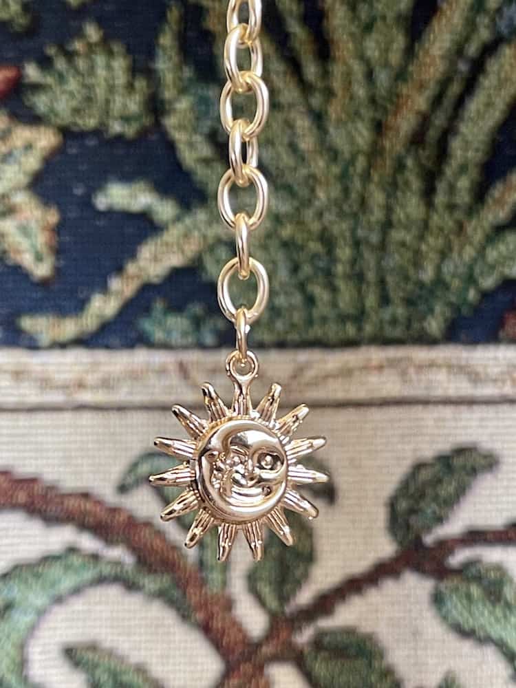 Sun and moon charm.
