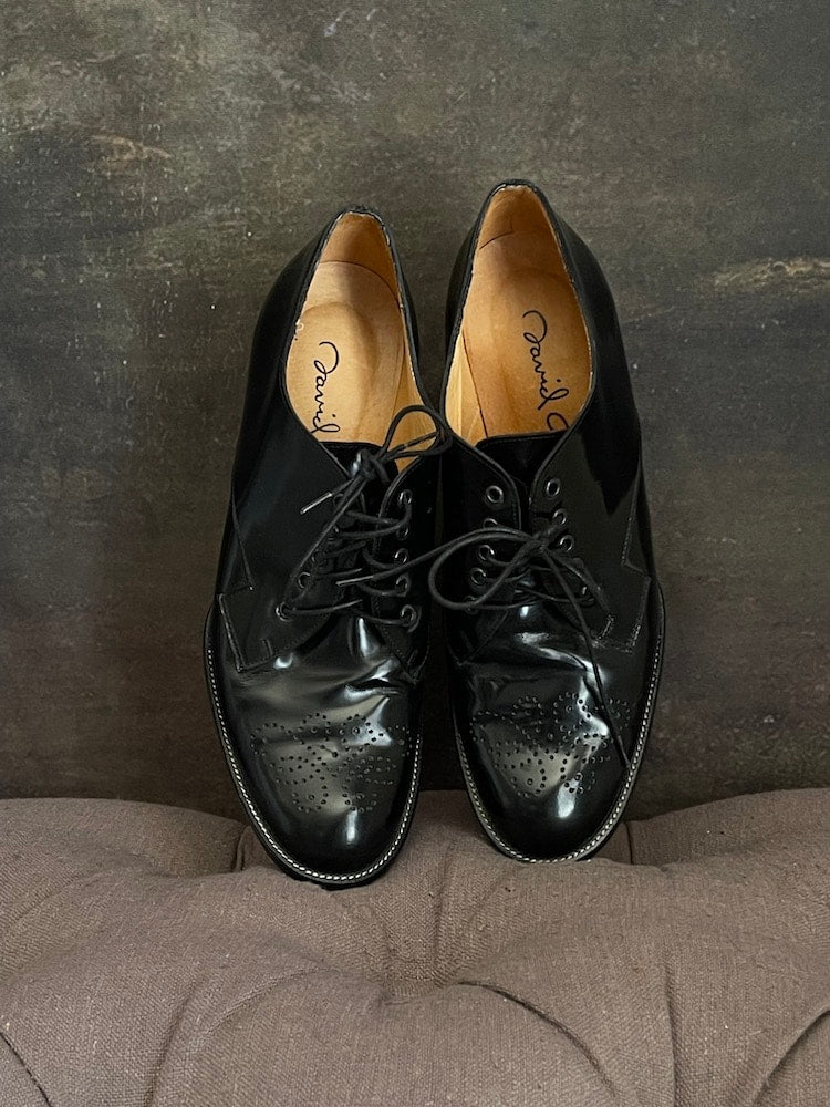 Patent leather oxford heels discount