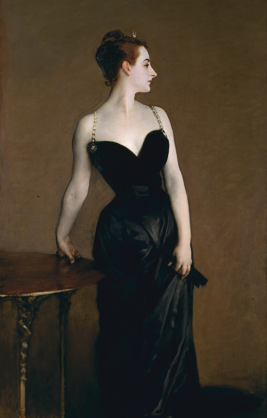 Madame X by Singer Sargent, Art History painted portrait 1800s