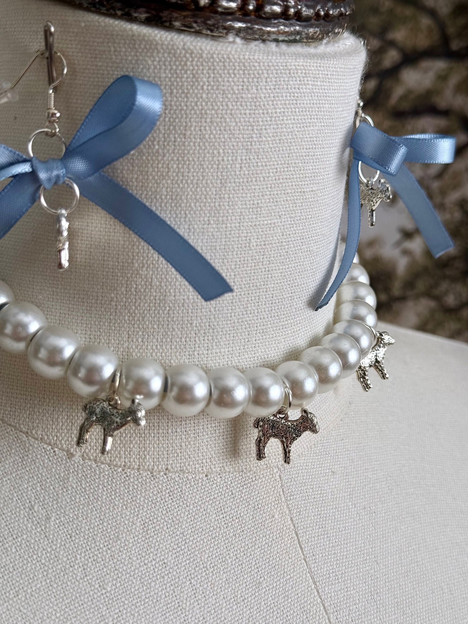 detail of the lamb charms