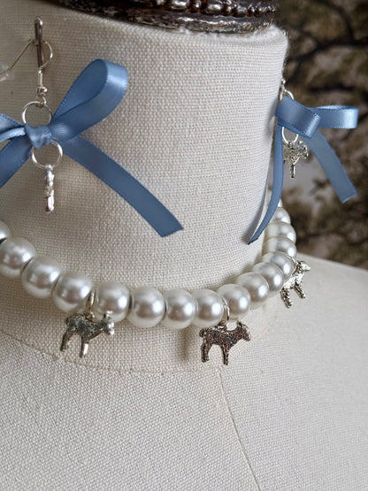 detail of the lamb charms