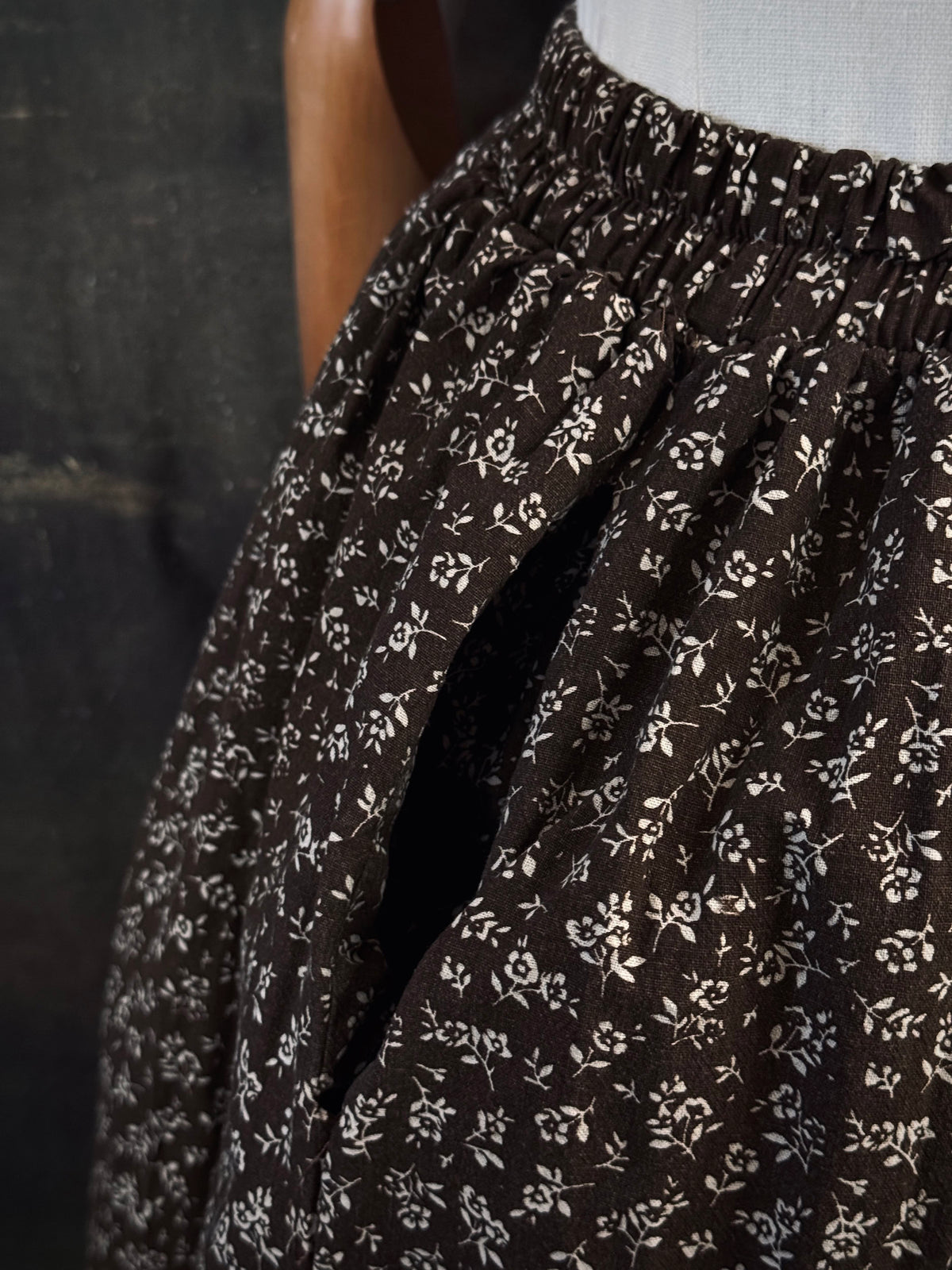 Close up of the pocket