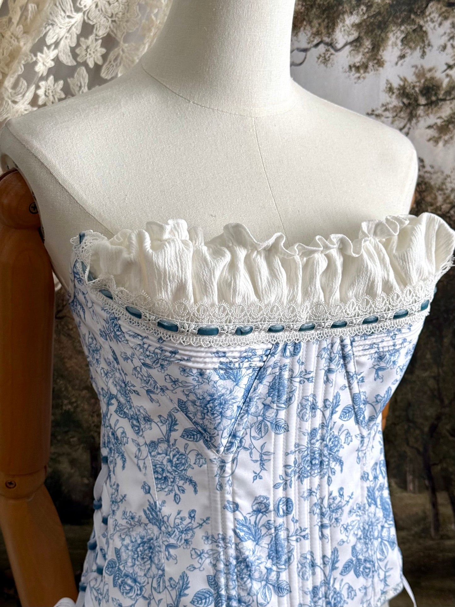 Ruched chemise detail