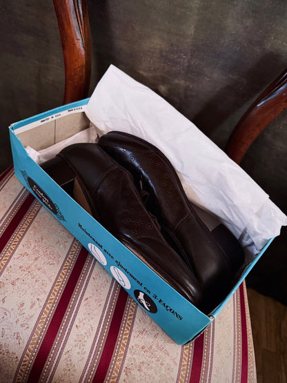 Shoes inside original box.