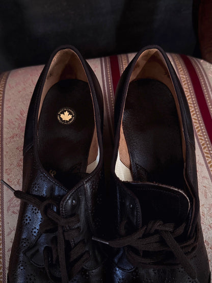 Inside of the shoes.